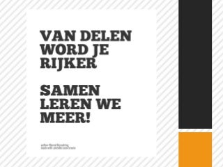 Praktijkseminar Communities in Onderwijs