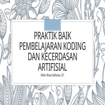 MODUL AJAR KODING KELAS 11 DEEP LEARNING CP 046 2025 | PDF