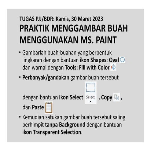 Praktik Kls 2 Mengenal Icon Copy, Paste & Icon Transparent Selection_by ...