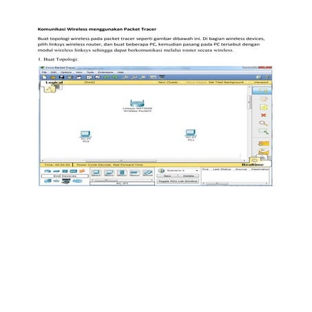 Setting Wirelless - Paket Tracer