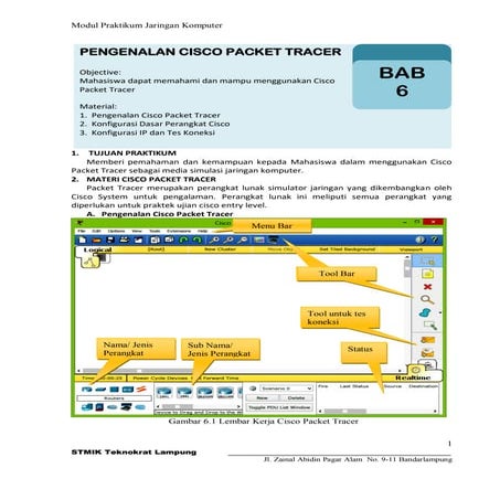 Praktikum 6 pengenalan cisco packet tracer (cpt)