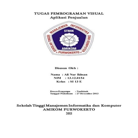 Praktikum penjualan