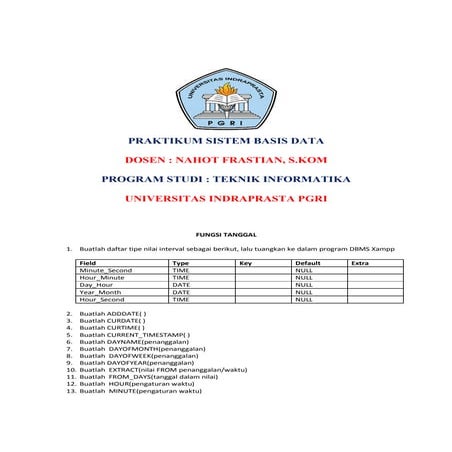 Praktikum sistem basisdata tugas_fungsi_tanggal_nahot frastian s kom