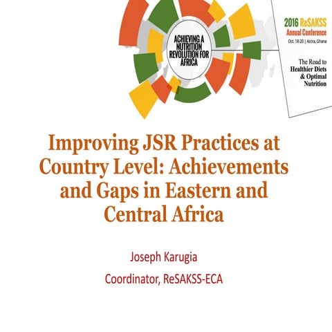Improving JSR Practices at Country Level: Achievements and Gaps in Eastern an...