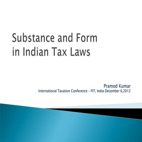 Pramod Kumar Form vs substance fit 06 december 2012