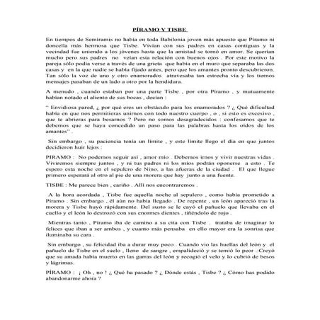 PíRamo Y Tisbe
