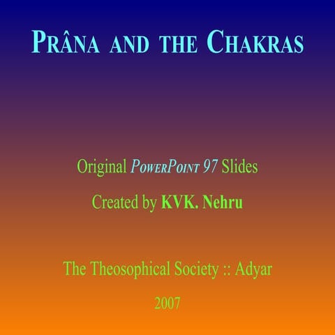Prana and Chakras