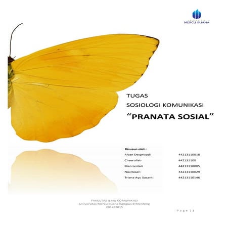 Pranata sosial | PDF