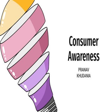 CONSUMER AWARENESS PROJECT FOR 10TH TO 12TH