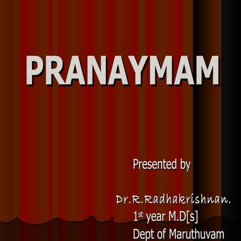 Pranayamam radha.ppt 2003