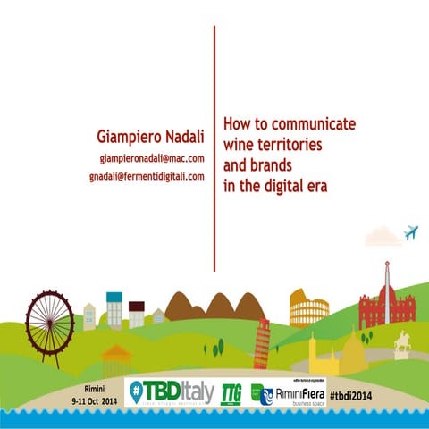 TBDI 2014 Pr and wine bloggers - Giampiero Nadali