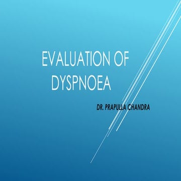 evaluation of dyspnoea