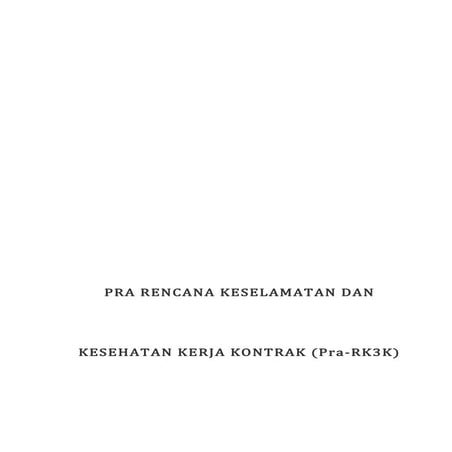 Format rk3 k dinas pu | PDF