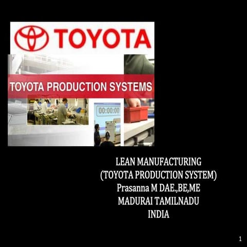 TOYOTA PRODUCTION SYSTEM (TPS)