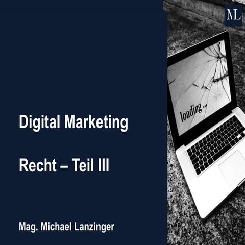 Digital Marketing - Teil III von III