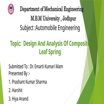 Introduction to leaf spring | PPT
