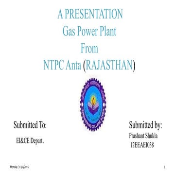 Prashant ppt on ntpc anta