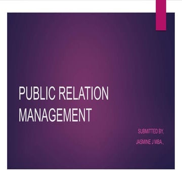 Public Relation Management and its impotance
