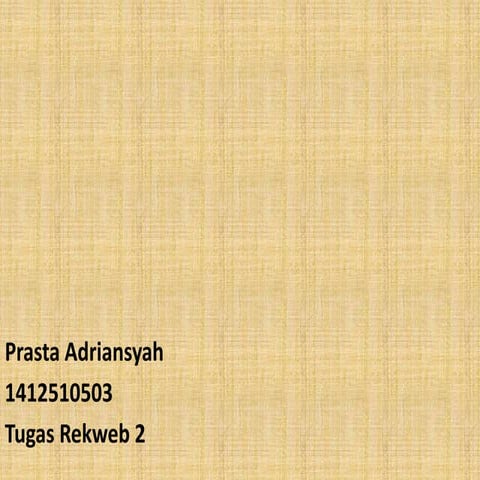 Prasta adriansyah