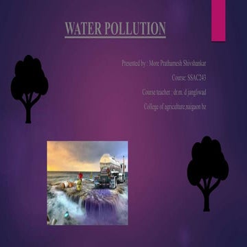 Water pollution | PPTX