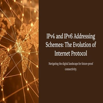 Computer network PPT on IPv4 and IPv6 schemes | PDF