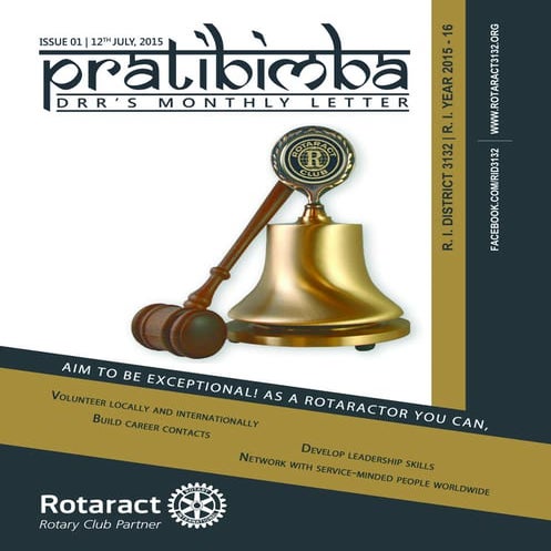 RID 3132 DML Pratibimba, Issue 1