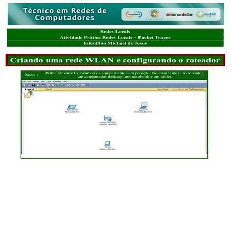 Criando rede WLAN e SERVIDOR DNS E HTTP no Packet Tracer