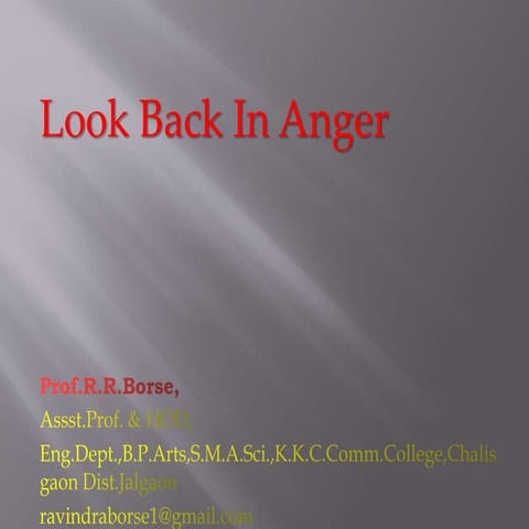 Look Back in Anger