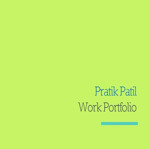 Pratik Patil - Portfolio