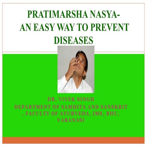 Pratimarsha nasya 