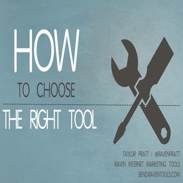 Tools of the Trade: How to Choose the Right SEO Tool and Non-Traditional SEO ...