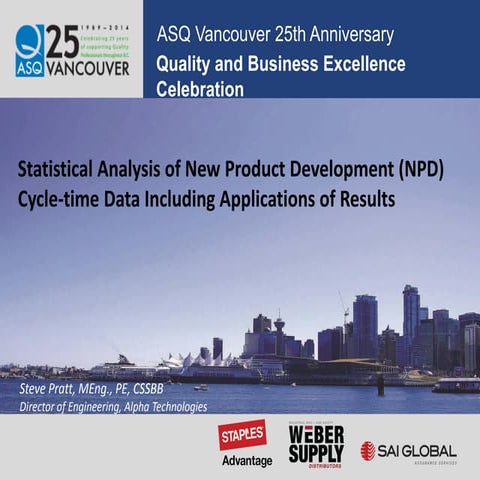 Statistical Analysis of New Product Development (NPD) Cycle-time Data