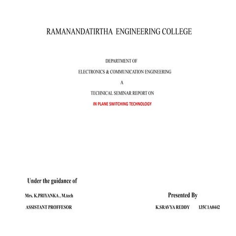 IPS(In Plane Switching) technology