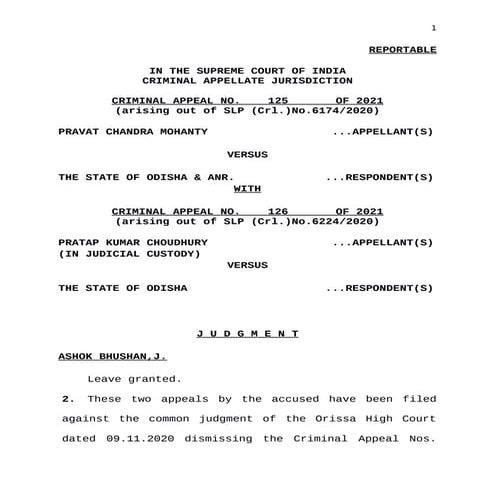 Pravat mohanty sc judgment