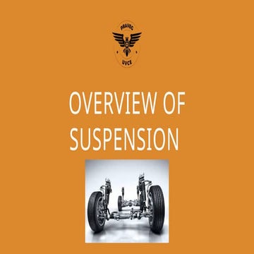 overview of suspension and Different types