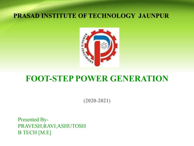 Footstep power generation using piezoelectirc sensor and arduino.pptx