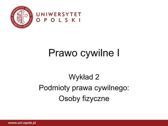 Prawo Cywilne Cześc 1 Sprawdzian Z Odpowiedziami Prawo cywilne i 7a | PPT