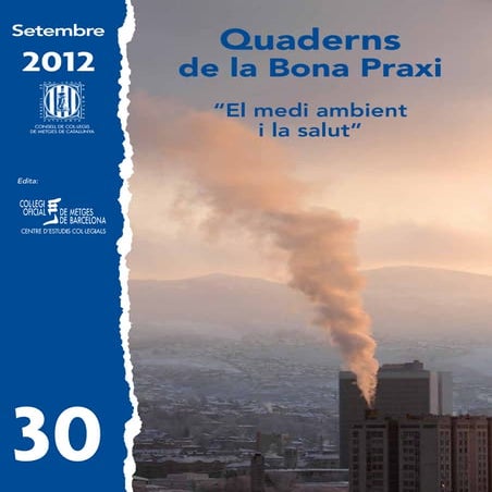 Quadern de Bona Praxi 30: El Medi ambient i la salut