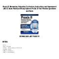 Praxis II Elementary Education Curriculum, Instruction, and Assessment ...