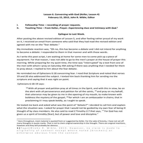 Prayer.6.keller.4.conversing.02.15.15 (admin pc's conflicted copy 2015-02-16)