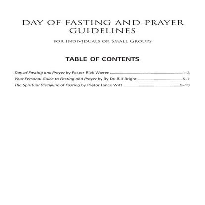 Prayer fasting5 | PDF
