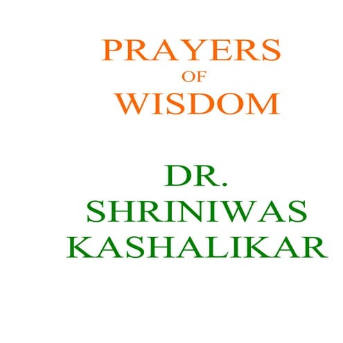 P R A Y E R S  O F  W I S D O M  D R