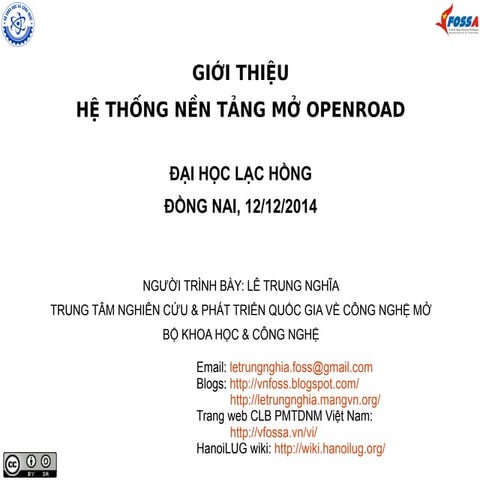 Open road presentation-dec-2014