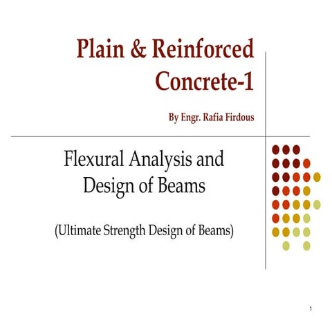 Flexural design of beam...PRC-I