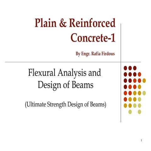 Flexural design of Beam...PRC-I