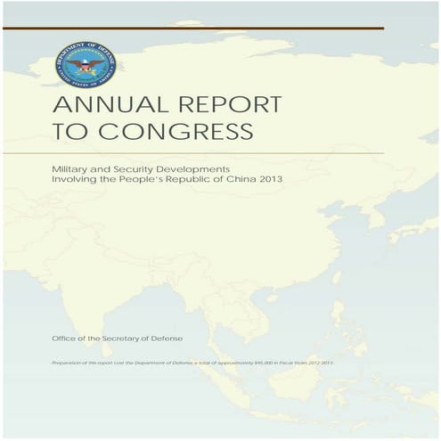ANNUAL REPORT TO CONGRESS Military and Security Developments Involving the Pe...