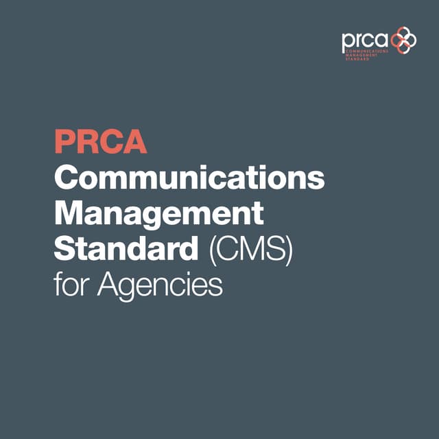 PRCA - Agency CMS booklet