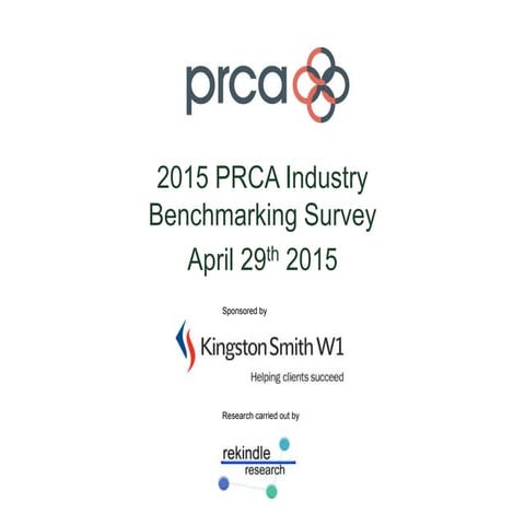 PRCA Benchmark Survey 2015