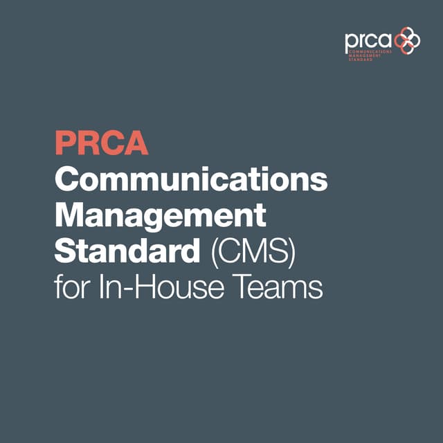 PRCA: In-house CMS booklet | PDF