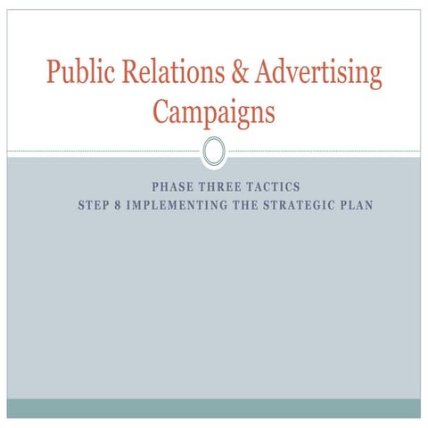 Step 8 Implementing the Strategic Plan